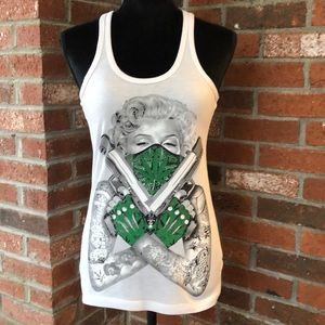 NEVER WORN! Bad@$$ Marilyn Monroe 420 Tank-top!